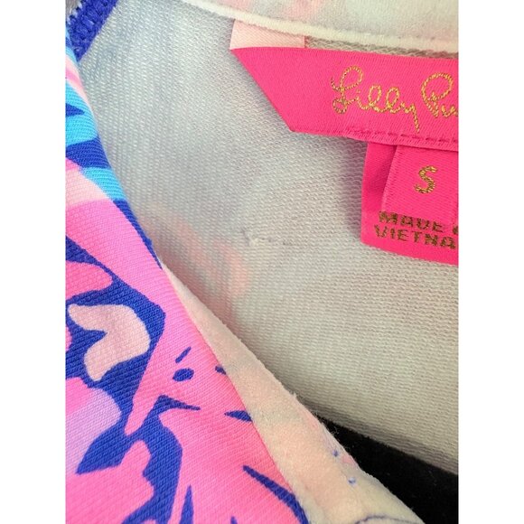 Lilly Pulitzer UPF 50+ Skipper Ruffle Dress in Blue Tropic Down Low Pineapple S - Picture 6 of 16